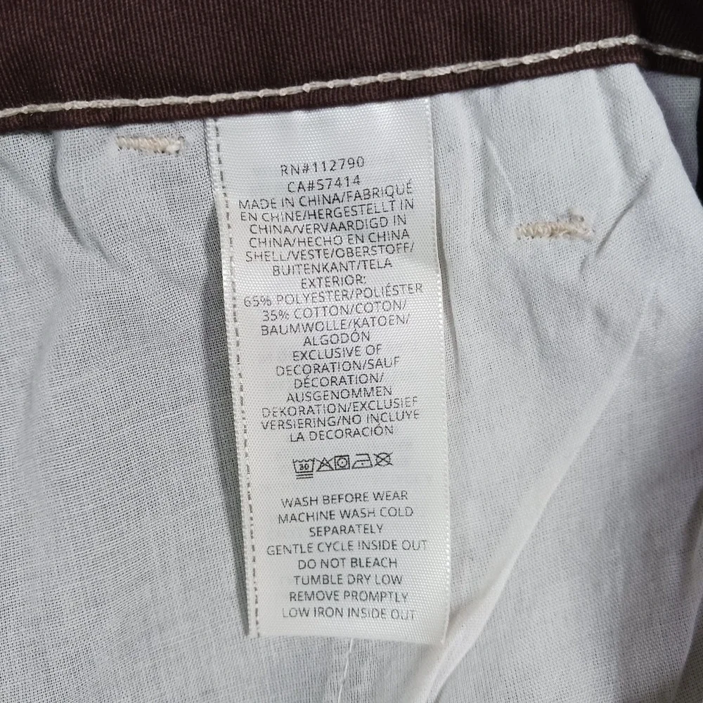 True Religion Shorts Men's 36 Brown Polyester Cargo Workwear Utility Summer